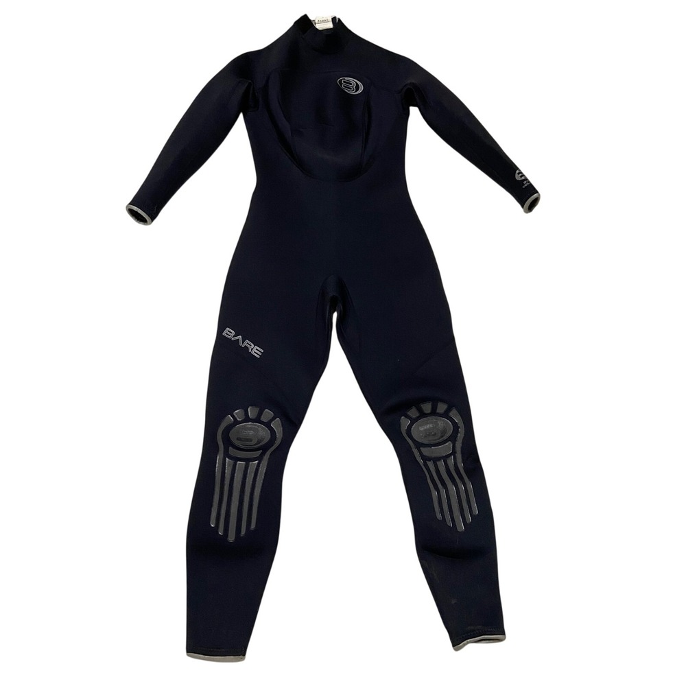 Bare Wetsuit Women 12 Black Velocity 2/3M Knee Pad Scuba Diving Surf Snorkel Zip